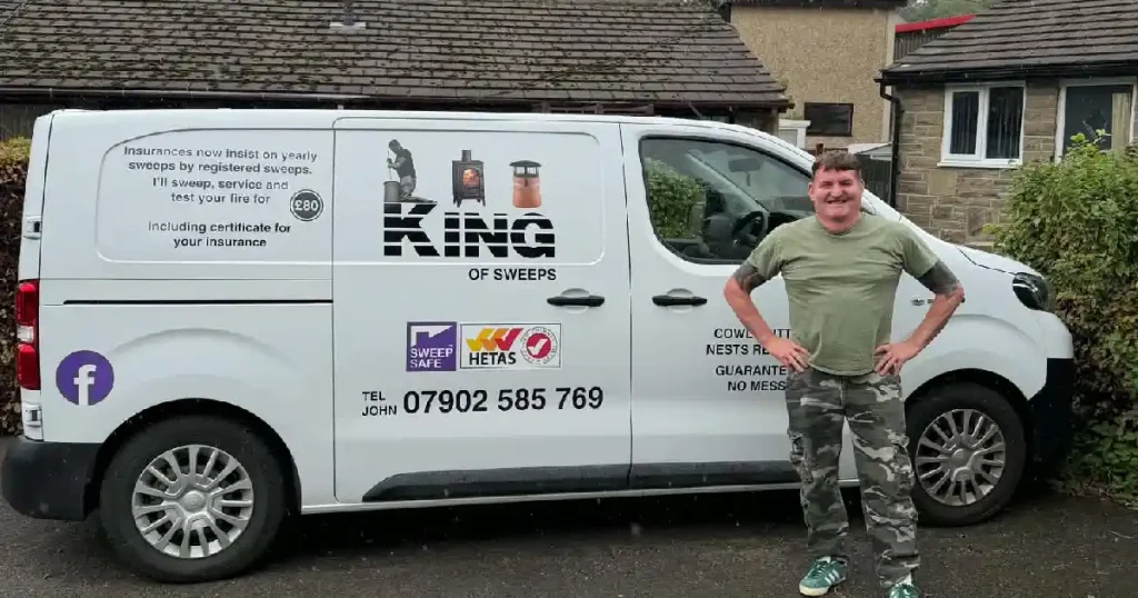 Business owner and Van - King of sweeps